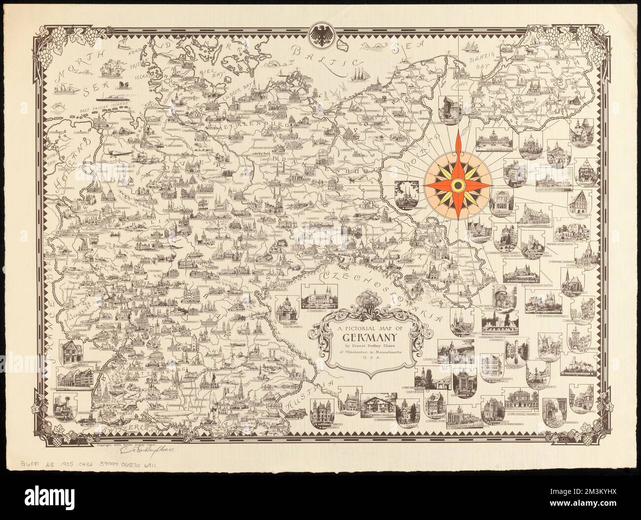 Une carte graphique de l'Allemagne, cartes Norman B. Leventhal Map Centre  Collection Photo Stock - Alamy