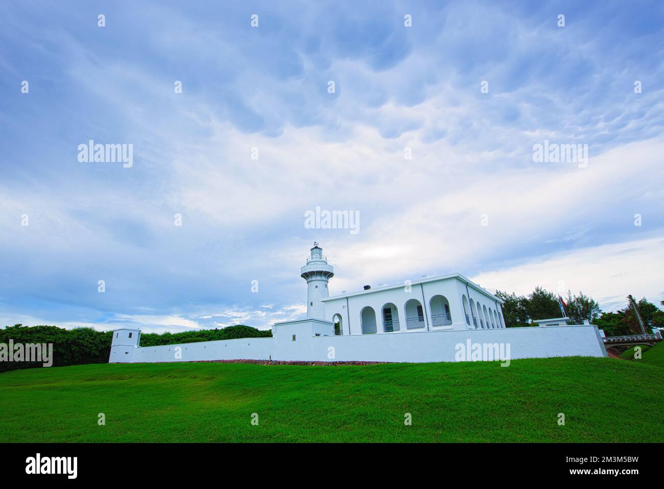 Le phare d'Eluanbi, également appelé « la lumière de l'Asie de l'est ». Le point le plus au sud de Taïwan et l'un des points de repère les plus remarquables de la péninsule. Pingtung Banque D'Images