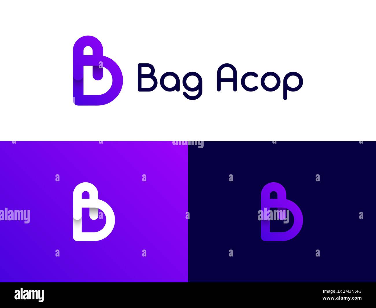 Concept du logo BA. Lettres B et Logo. Symbole rond minimaliste créatif. Élément de marquage moderne. Symbole alphabétique graphique Illustration de Vecteur