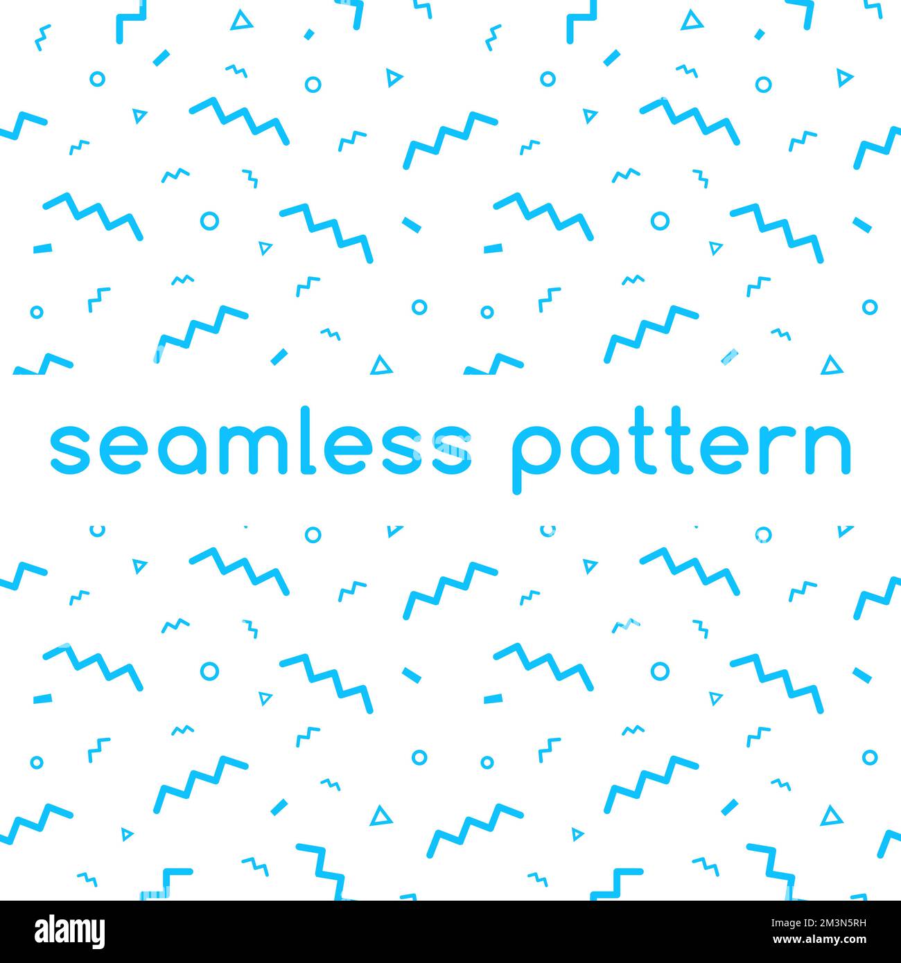 Motif vectoriel confetti. Arrière-plan de vecteur de ligne géométrique de couleur bleue. Motif de formes géométriques minimal sans couture. Peut être utilisé pour l'impression, le site Web Illustration de Vecteur