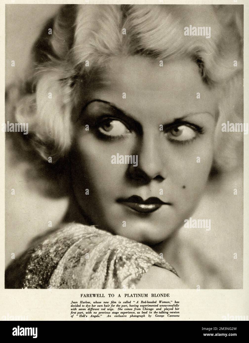 Jean Harlow en 1932 Banque D'Images