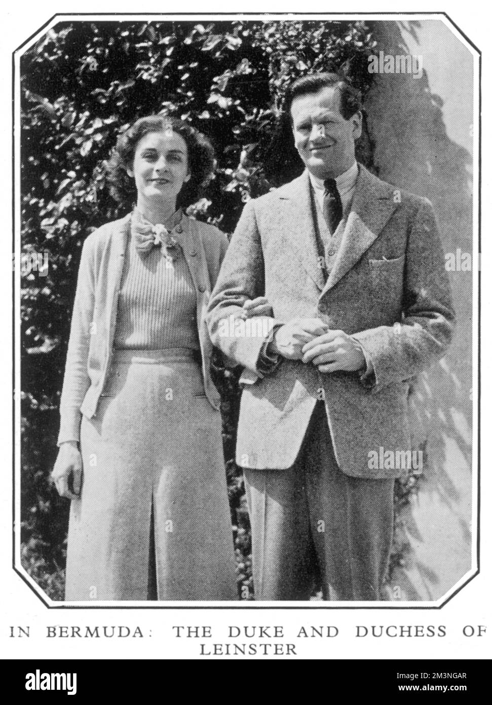 Le duc et la duchesse de Leinster Banque D'Images