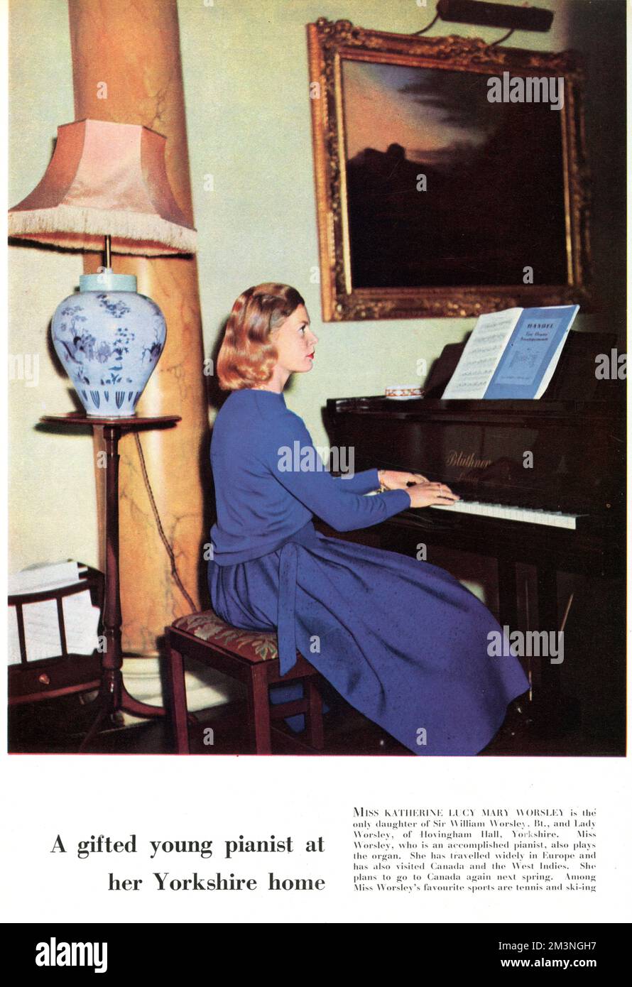DUCHESSE DE KENT AVANT SON MARIAGE Banque D'Images