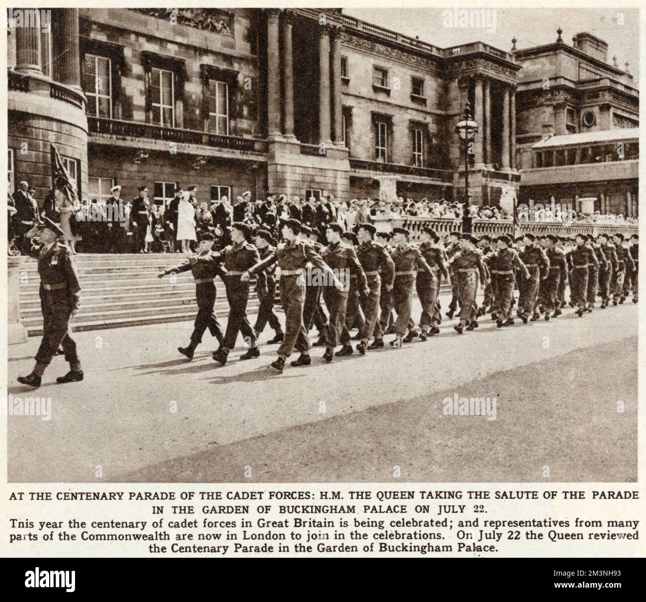 Défilé du centenaire des forces cadets en Grande-Bretagne Banque D'Images
