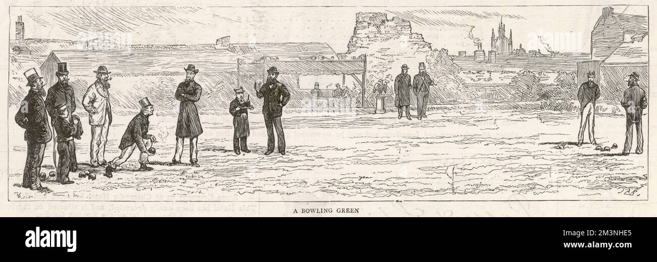 Un bowling green Banque D'Images