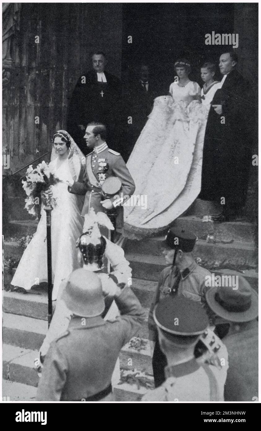 Mariage du prince Gustav Adolf de Suède Banque D'Images