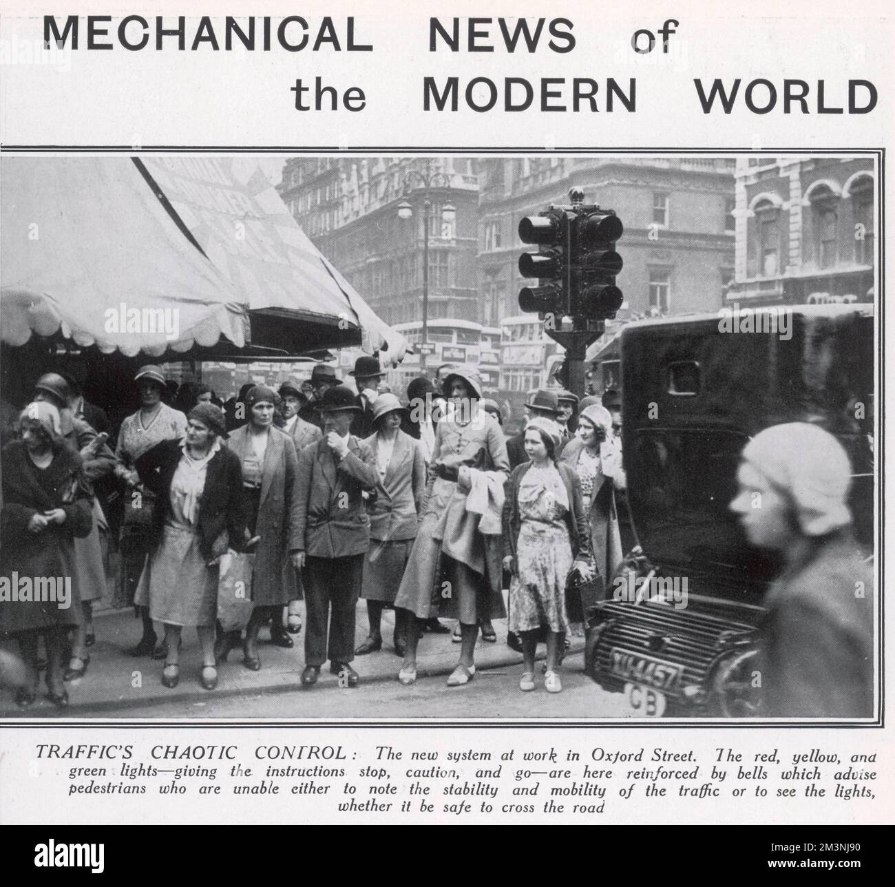 Feux de circulation dans Oxford Street Banque D'Images