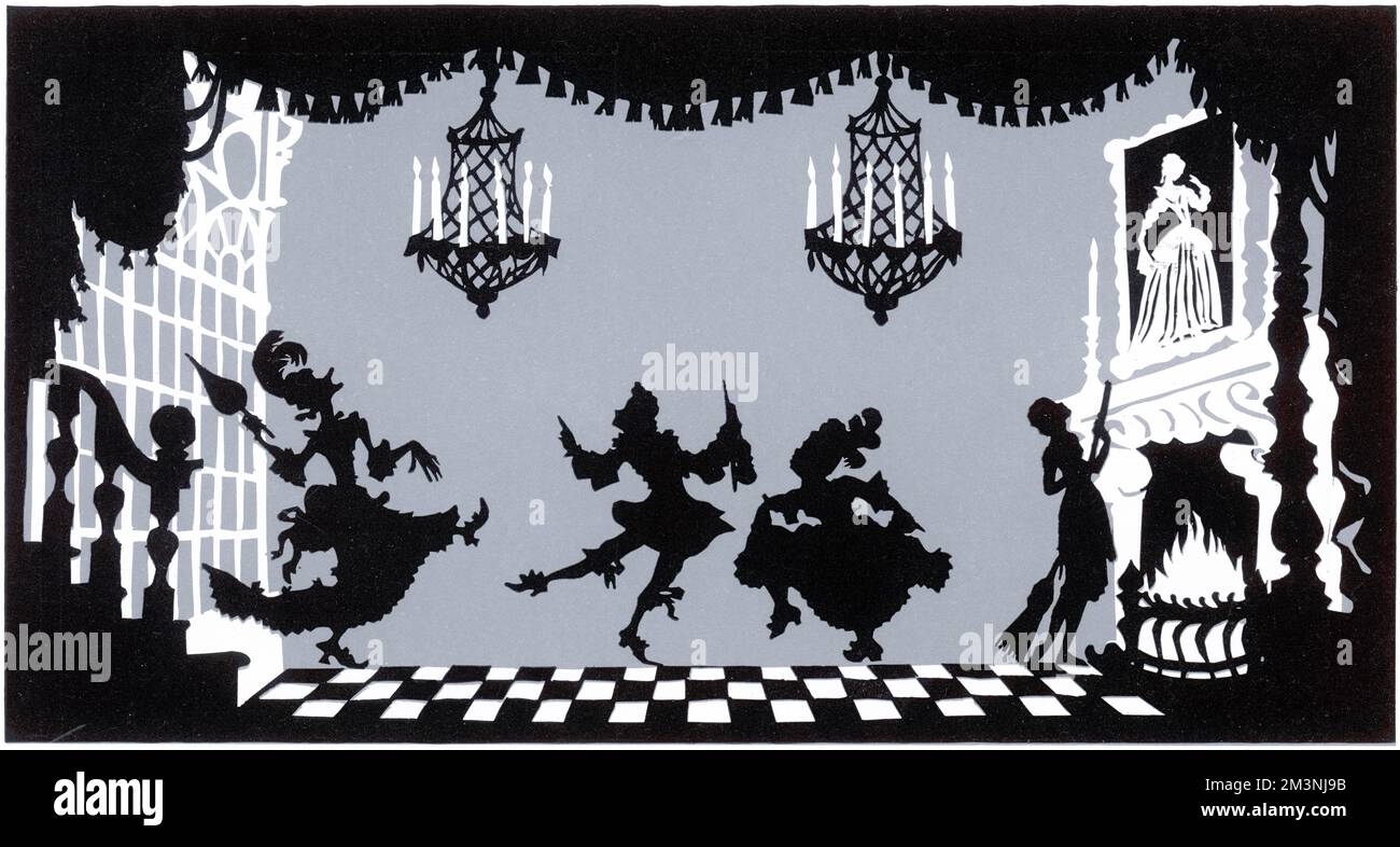 Ballet de Cendrillon, des sœurs laides essayant de danser Banque D'Images