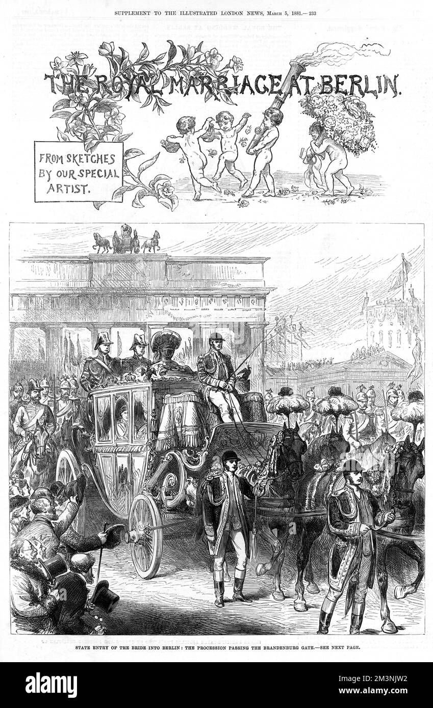 Mariage du prince Guillaume de Prusse Banque D'Images