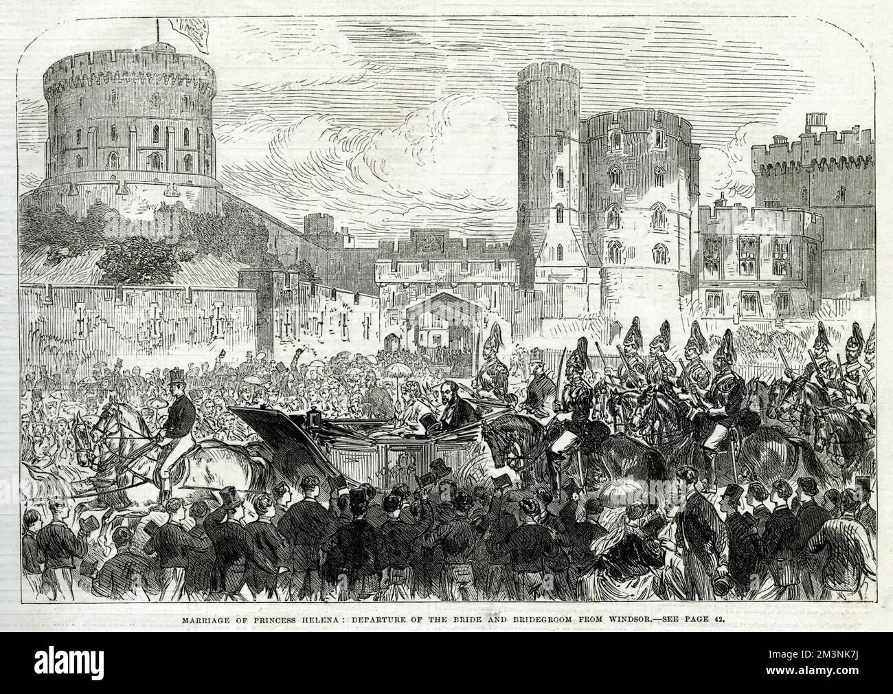 Mariage de la princesse Helena avec le prince Christian Banque D'Images