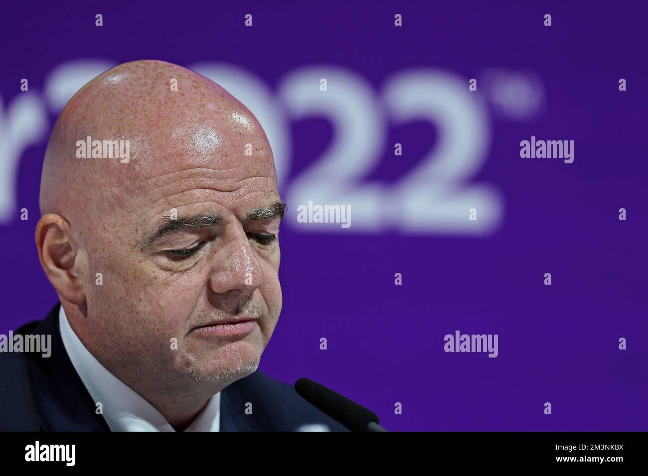 Doha, Qatar. 16th décembre 2022. Gianni Infantino, Président de la FIFA, lors de la coupe du monde de la FIFA, Qatar. , . (Heuler Andrey/SPP) crédit: SPP Sport presse photo. /Alamy Live News Credit: SPP Sport Press photo. /Alamy Live News Banque D'Images
