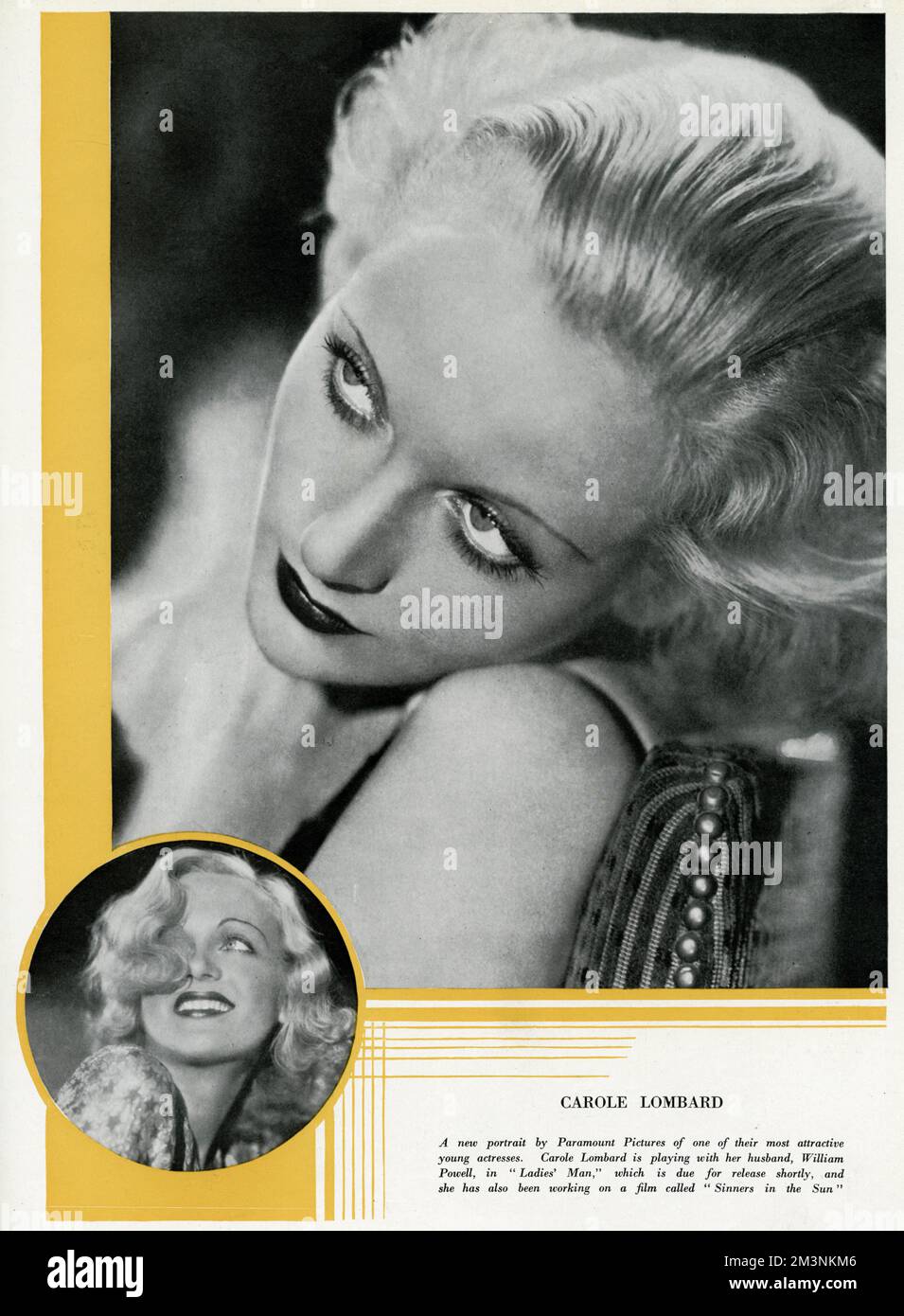 Carole Lombard en 1932 Banque D'Images