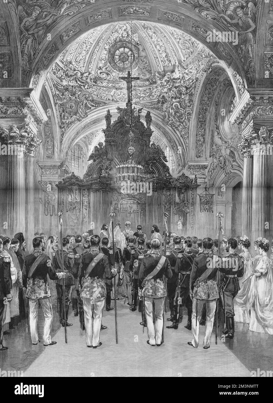 Mariage du tsar Nicolas II et Alexandra Feodorovna Banque D'Images