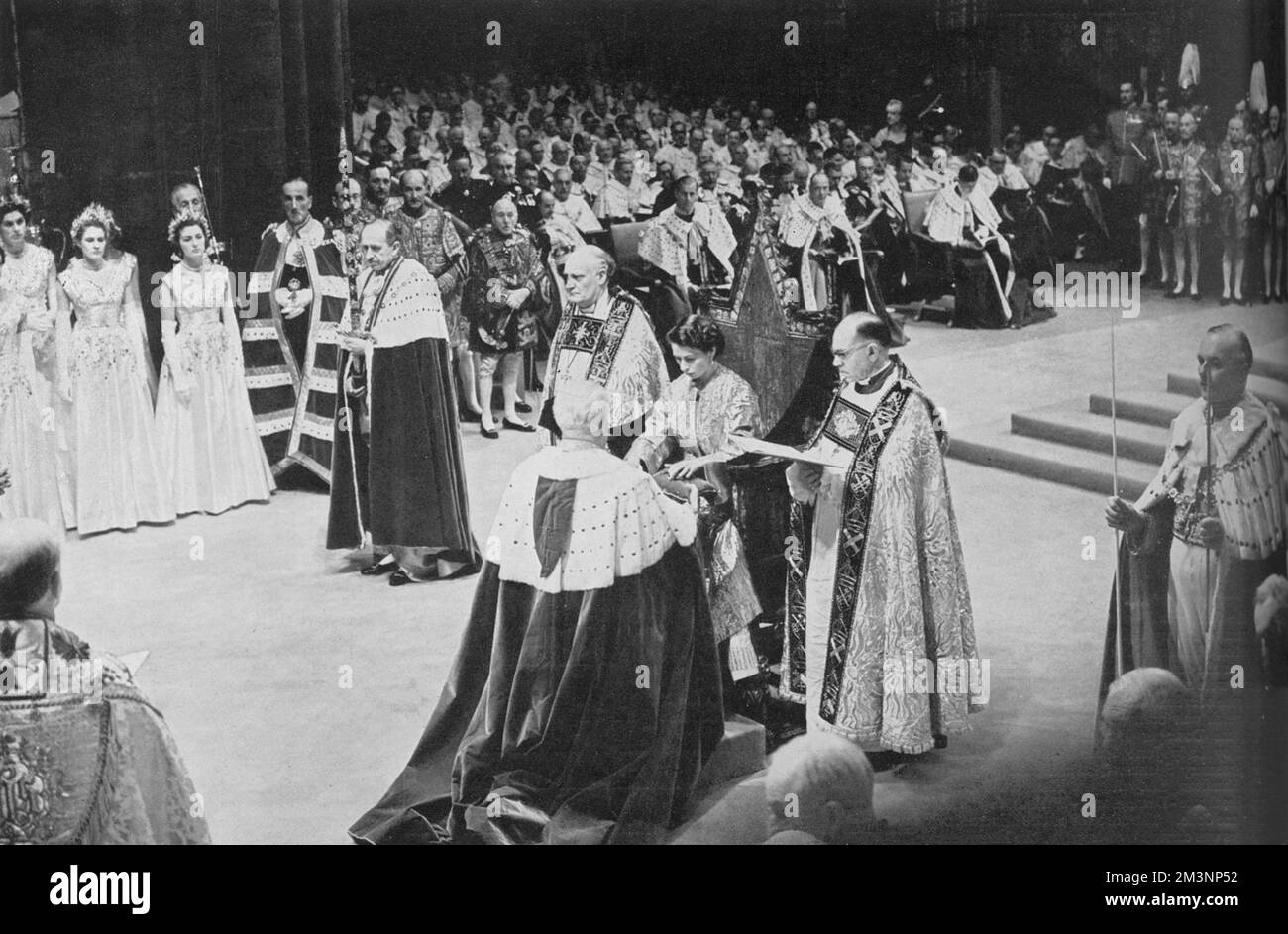 La présentation des Spurs, couronnement 1953 Banque D'Images