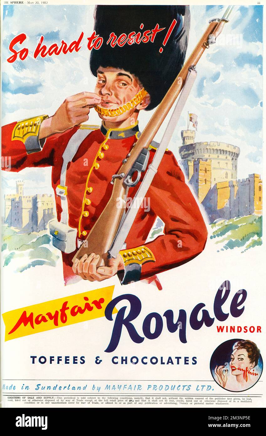 Mayfair Royale, publicité Windsor Banque D'Images