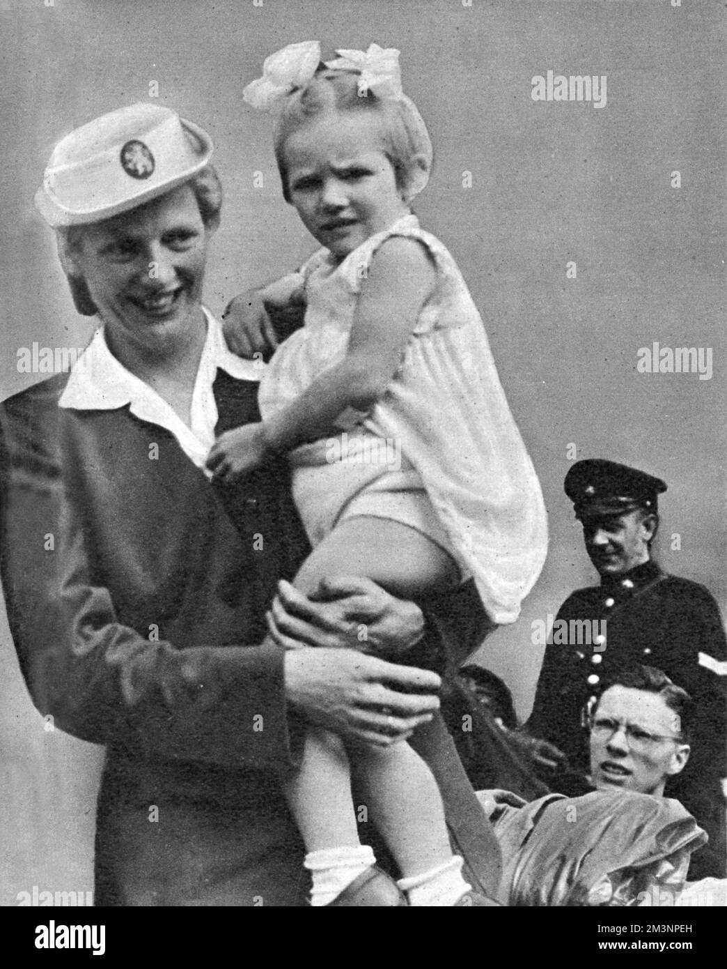 Fanny Blankers-Koen et sa fille Banque D'Images