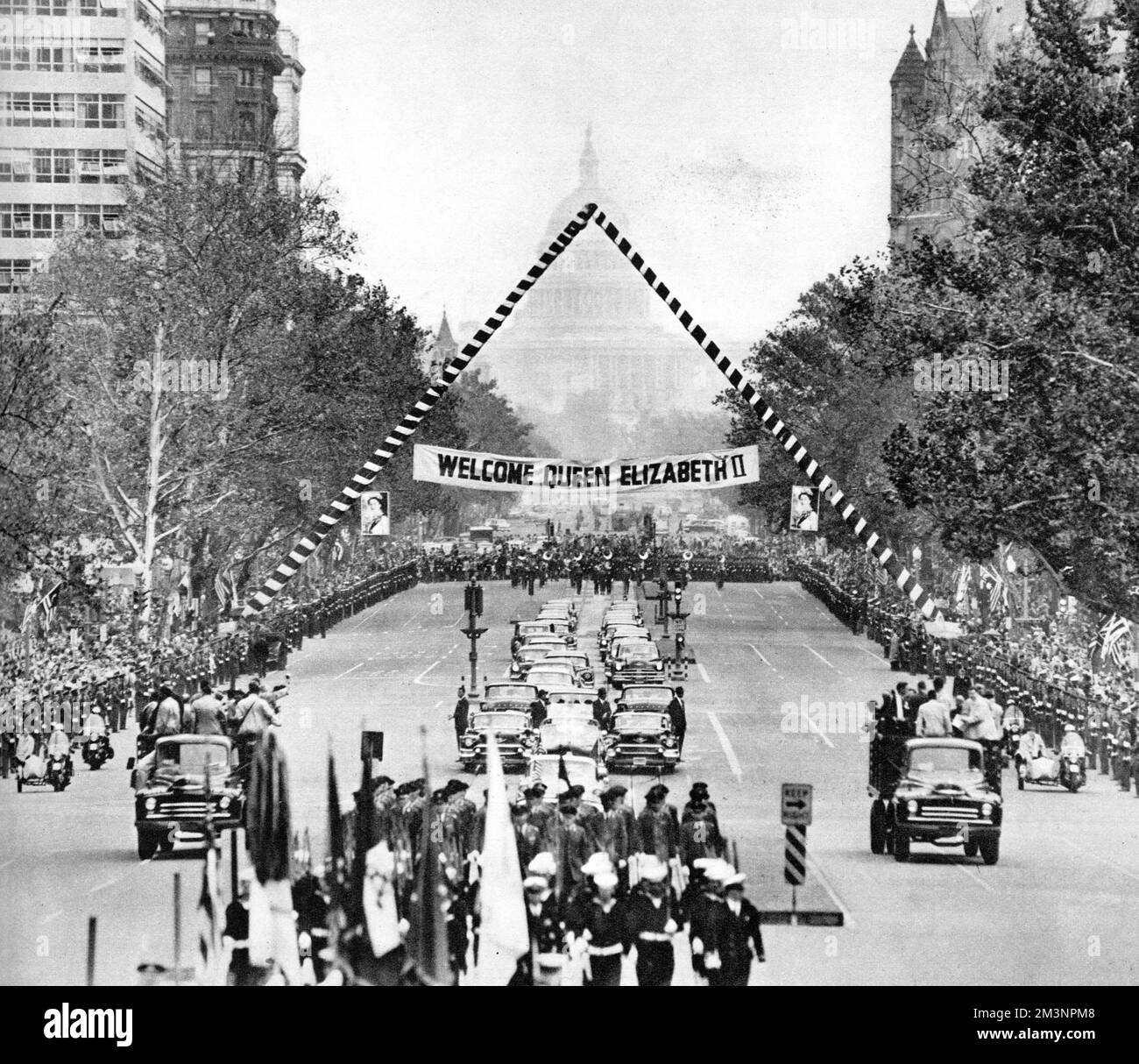 Visite de la reine Elizabeth II en Amérique du Nord, Washington Banque D'Images