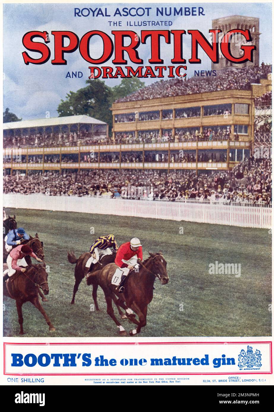 Couverture du numéro de l'Ascot royale des nouvelles sportives et dramatiques illustrées, 12th juin 1936. Date: 1936 Banque D'Images