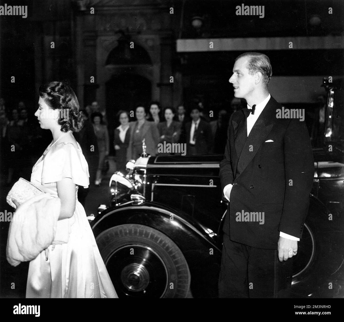 La famille royale visite le théâtre Drury Lane Banque D'Images