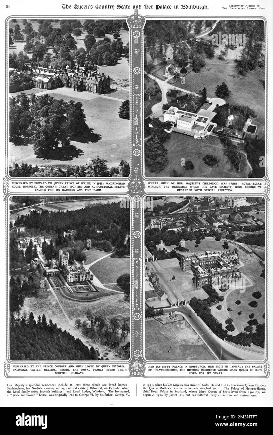 Les sièges Queen's Country et Holyrood House Banque D'Images