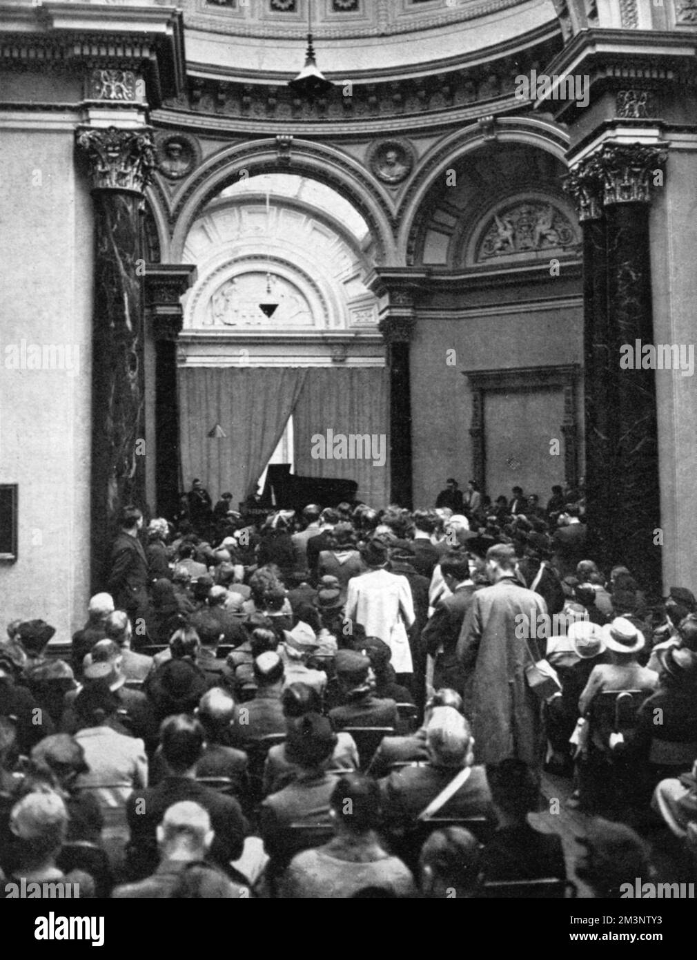 Concerts de jour à la National Gallery pendant la seconde Guerre mondiale, 1939 Banque D'Images