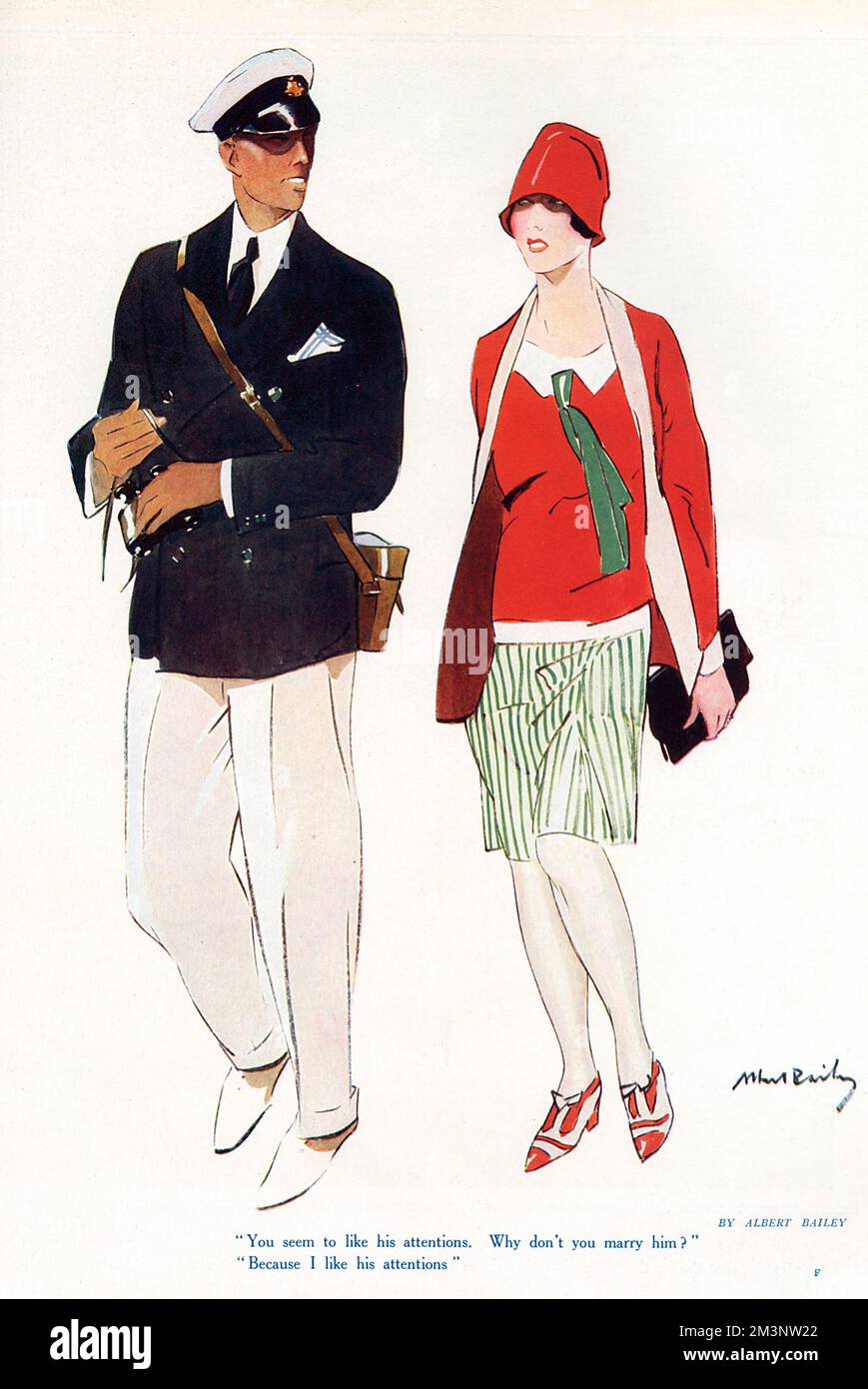 Couple de vingt par Albert Bailey Banque D'Images