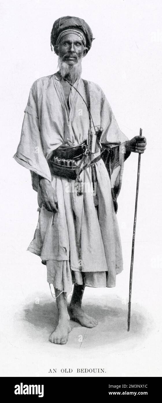 Un égyptien du Caire portant des vêtements traditionnels. Banque D'Images