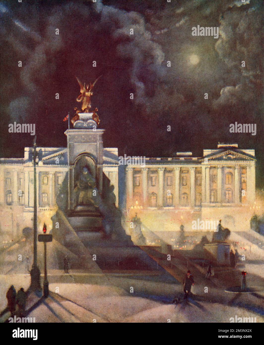 Le palais de Buckingham courts Banque D'Images