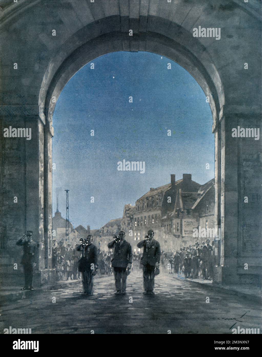 Le dernier message de C. E. Turner Banque D'Images