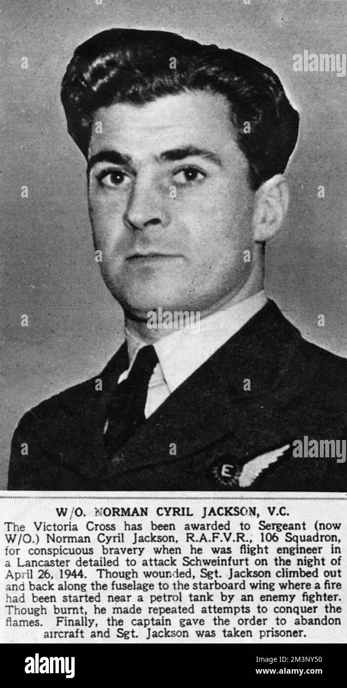 Norman Cyril Jackson, V. C gagnant Banque D'Images