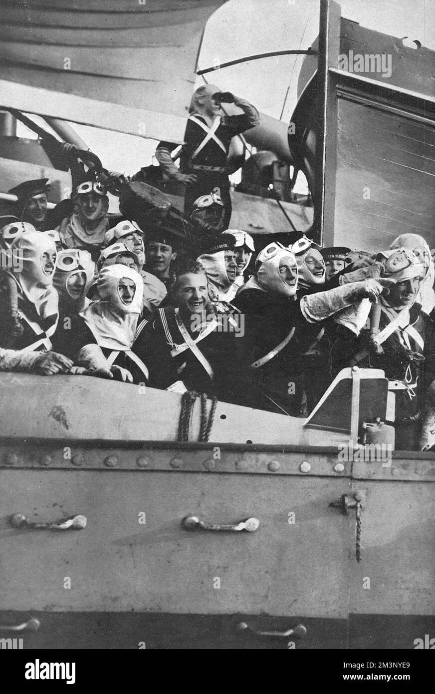 Marins britanniques à la reddition navale allemande, 1918 Banque D'Images