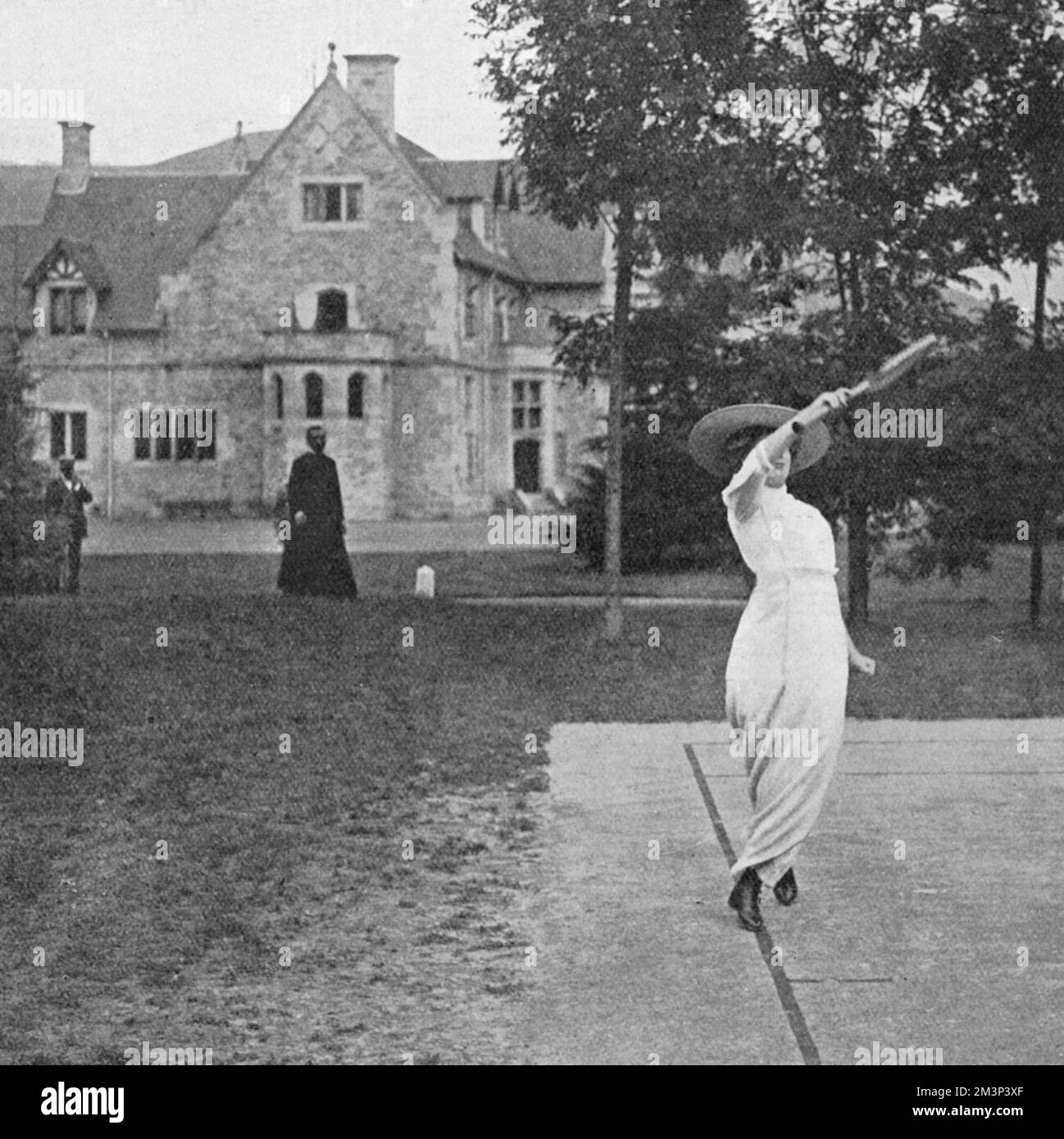 Reine d'Espagne jouant au tennis Banque D'Images