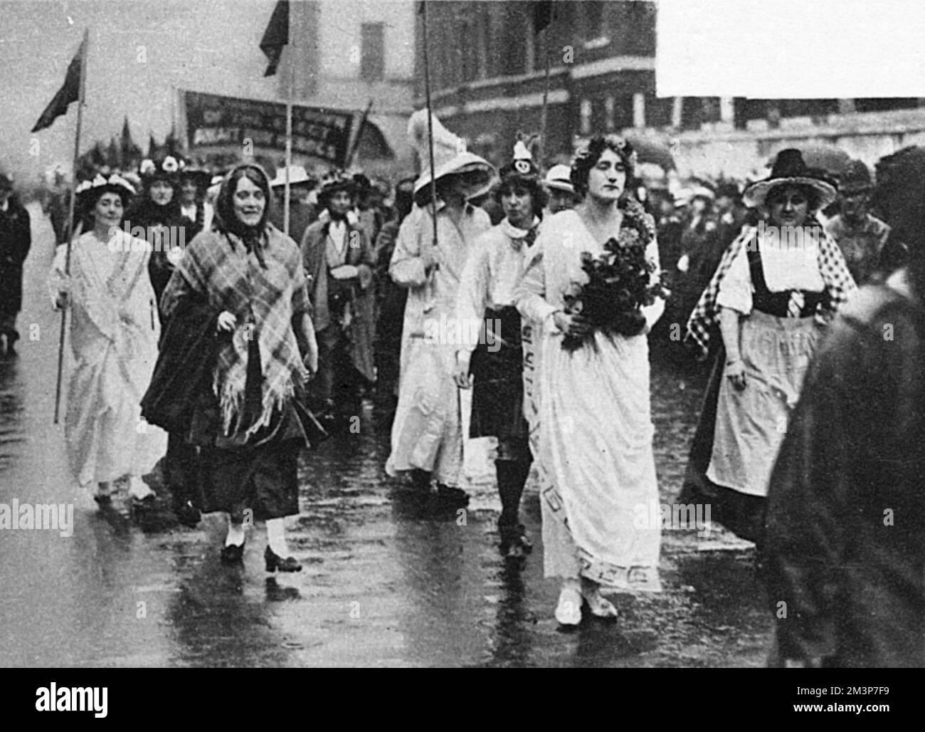 Droit de servir des femmes mars 1915 Banque D'Images