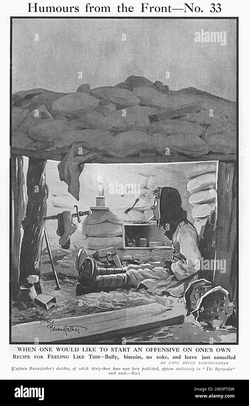 '...commencez une offensive par soi-même' par Bairnsfather Banque D'Images