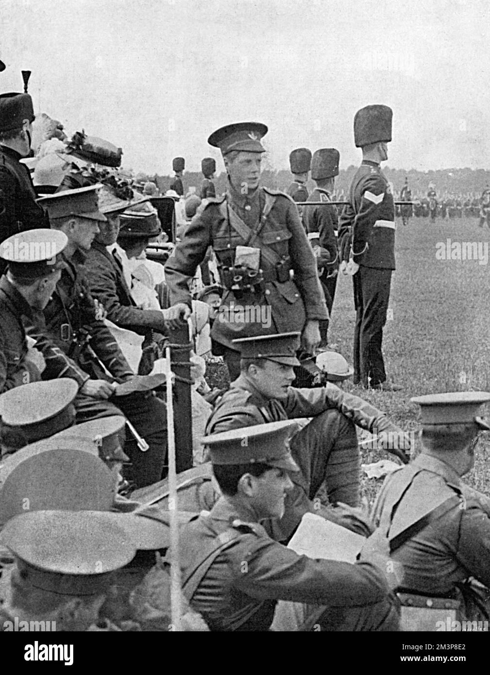 Le prince de Galles au déclenchement de la première Guerre mondiale Banque D'Images