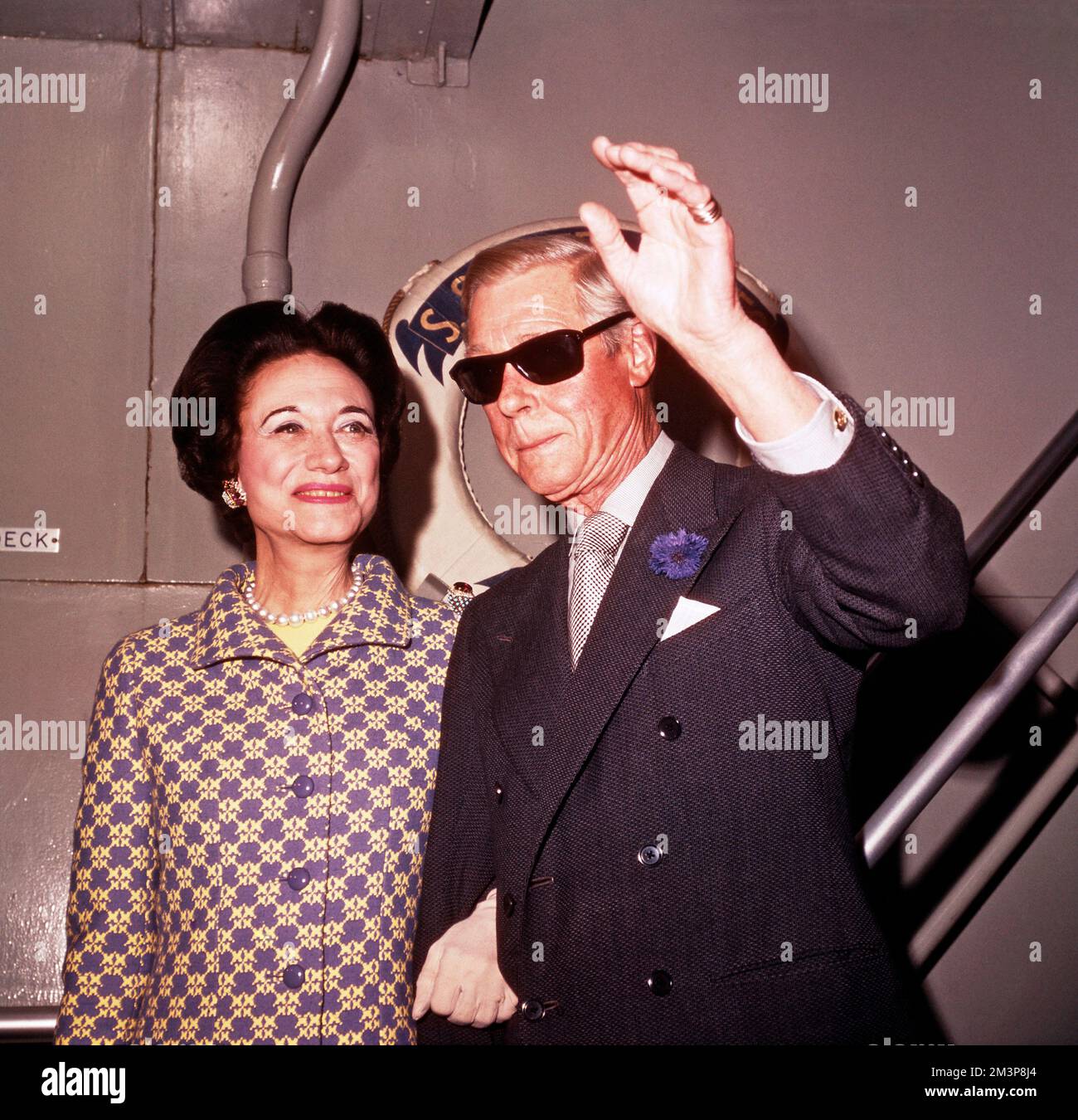 Le roi Édouard VIII avec Wallis Simpson Banque D'Images