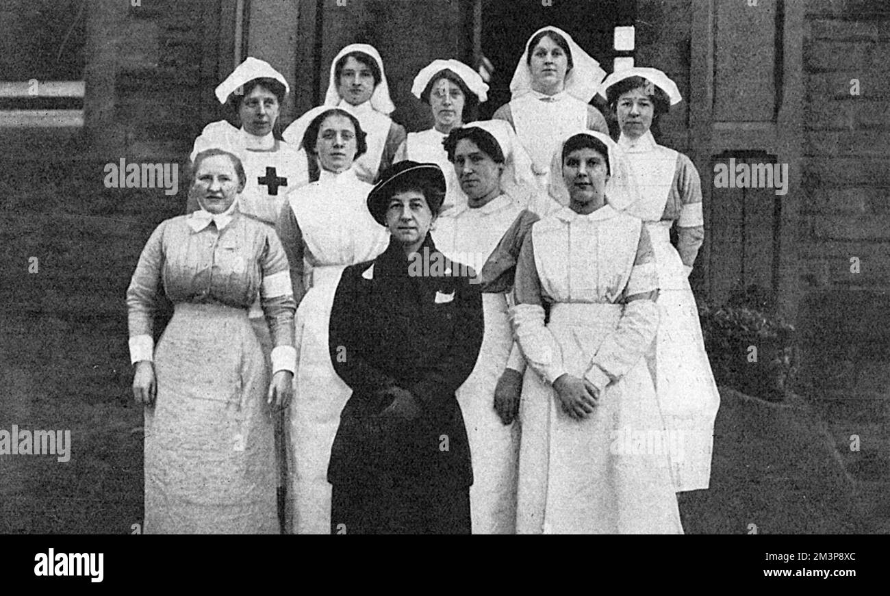 Grande-Duchesse Marie à son hôpital militaire, Harrogate, WW1 Banque D'Images