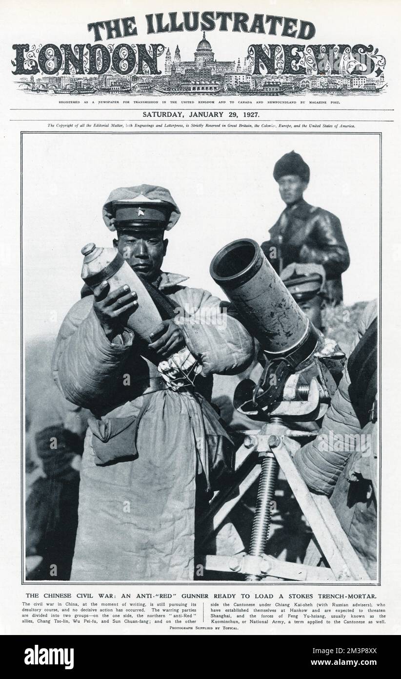 La guerre civile chinoise Banque D'Images