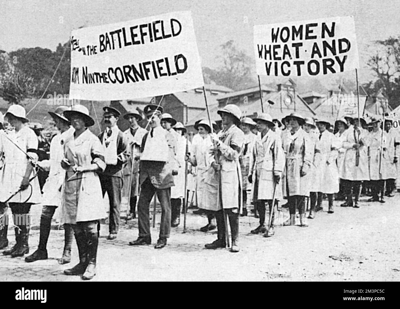 Rassemblement de l'Armée de terre féminine à Lincoln, première Guerre mondiale Banque D'Images