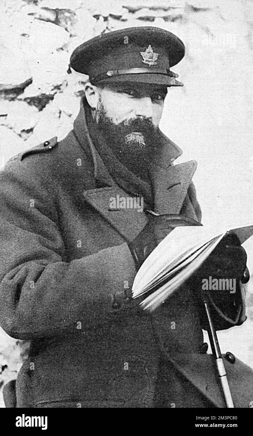 Major Augustus John en uniforme Banque D'Images