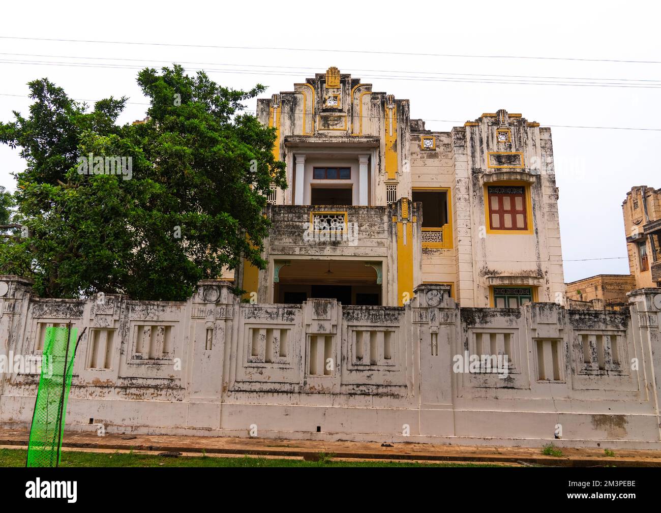 Hôtel art déco, Tamil Nadu, Karaikudi, Inde Banque D'Images