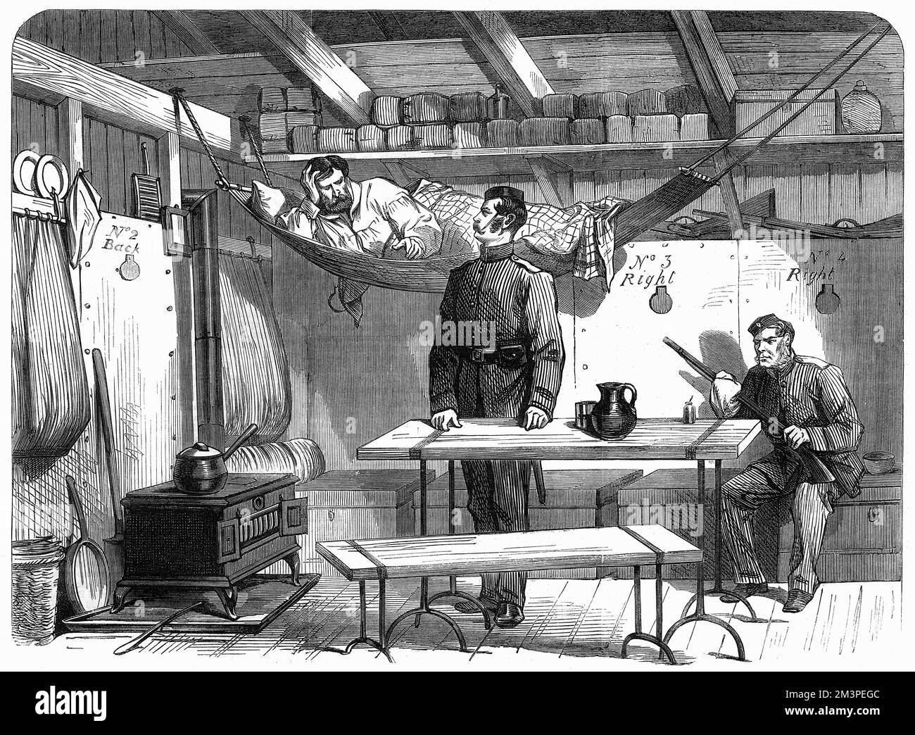 Intérieur de la cabane de police dans le comté de Mayo, Irlande Banque D'Images