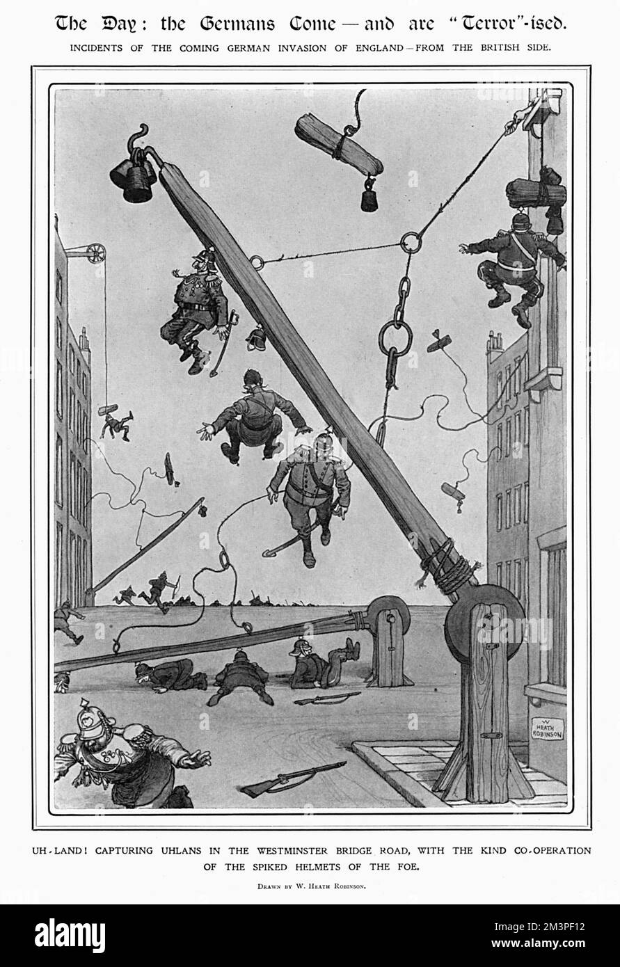Le jour, Heath Robinson Banque D'Images