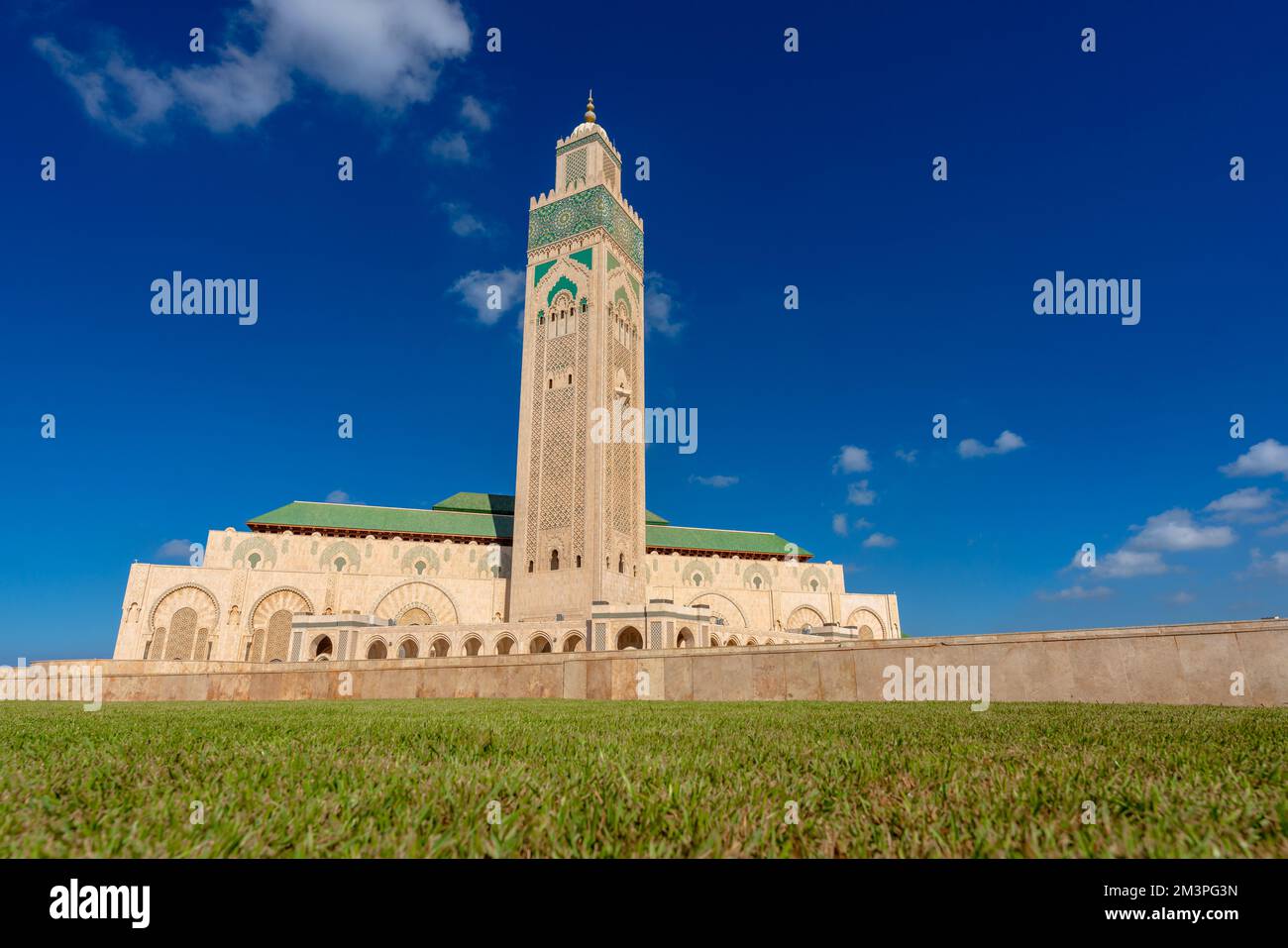 Casablanca, Maroc. 3 décembre 2022. Vue sur la mosquée Hassan II Banque D'Images
