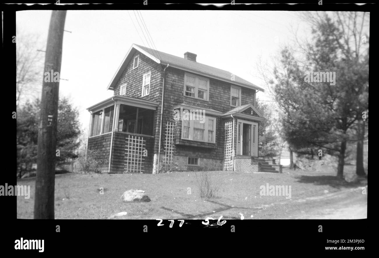 Ridgeway Ave #56 , Maisons. Needham Building Collection Banque D'Images