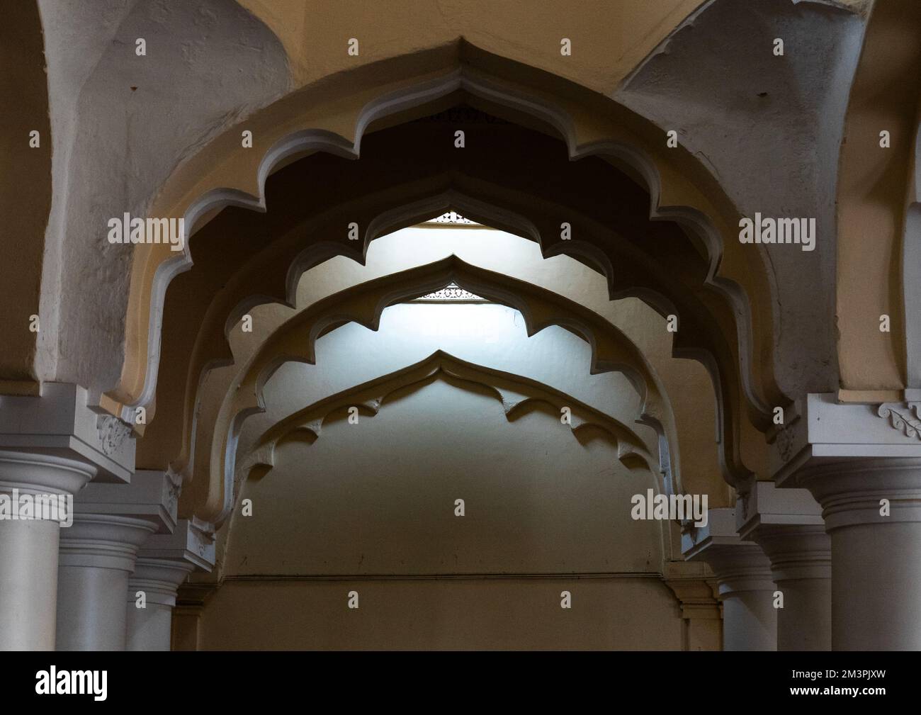 Salle de Thirumalai Nayakar, Tamil Nadu, Madurai, Inde Banque D'Images