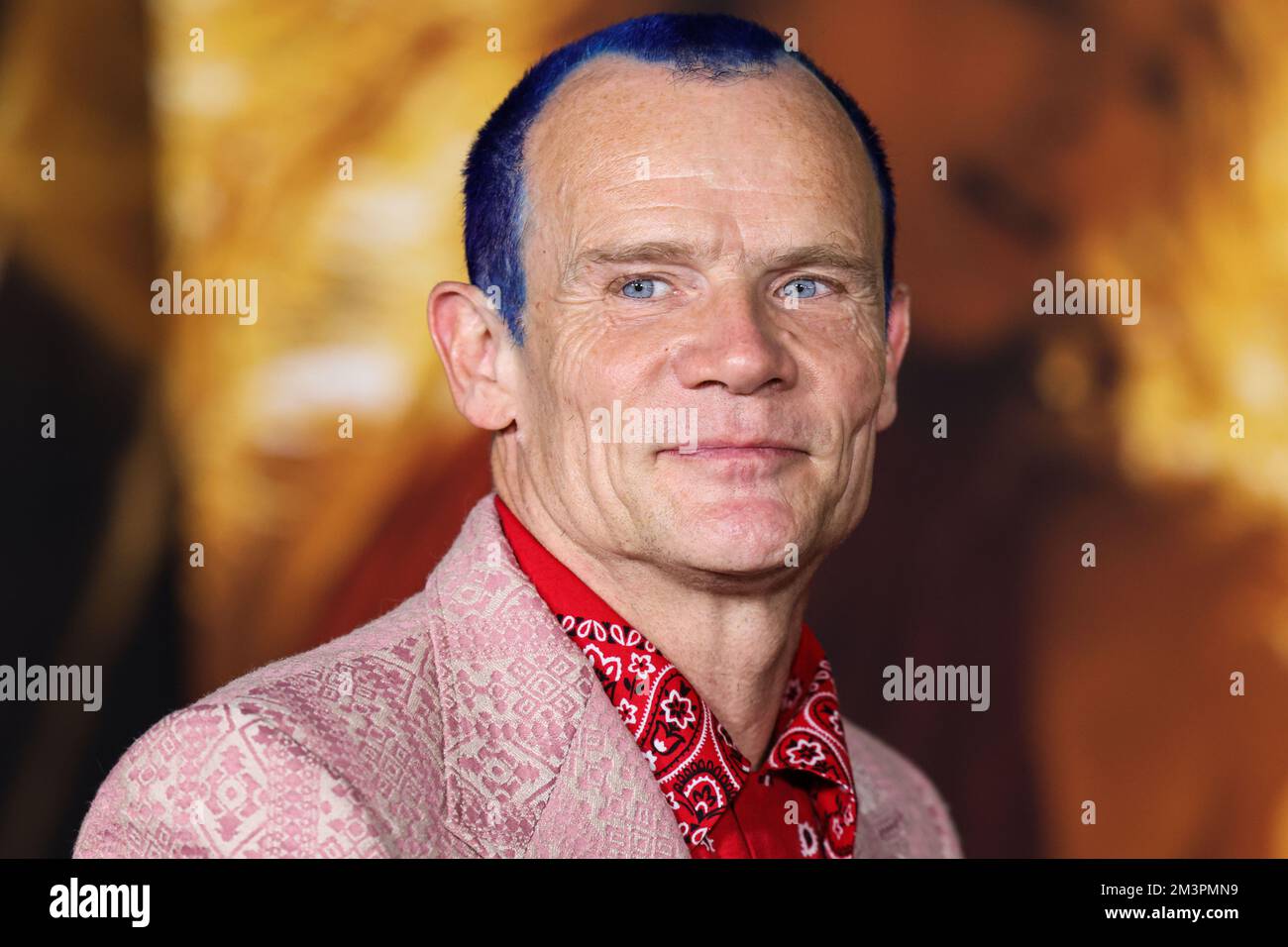 LOS ANGELES, CALIFORNIE, États-Unis - DÉCEMBRE 15 : le musicien australien-américain Flea (Michael Peter Balzary), bassiste du groupe de rock Red Hot Chili Peppers, arrive à la première projection mondiale de Paramount Pictures 'Babylone' tenue à l'Academy Museum of Motion Pictures sur 15 décembre 2022 à Los Angeles, Californie, États-Unis. (Photo de Xavier Collin/image Press Agency) Banque D'Images