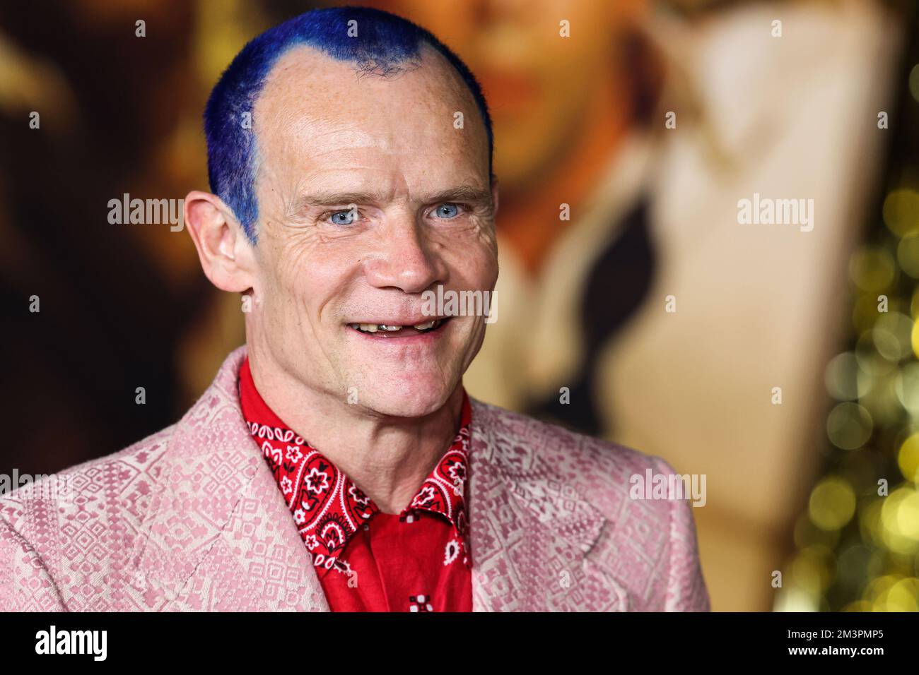 LOS ANGELES, CALIFORNIE, États-Unis - DÉCEMBRE 15 : le musicien australien-américain Flea (Michael Peter Balzary), bassiste du groupe de rock Red Hot Chili Peppers, arrive à la première projection mondiale de Paramount Pictures 'Babylone' tenue à l'Academy Museum of Motion Pictures sur 15 décembre 2022 à Los Angeles, Californie, États-Unis. (Photo de Xavier Collin/image Press Agency) Banque D'Images