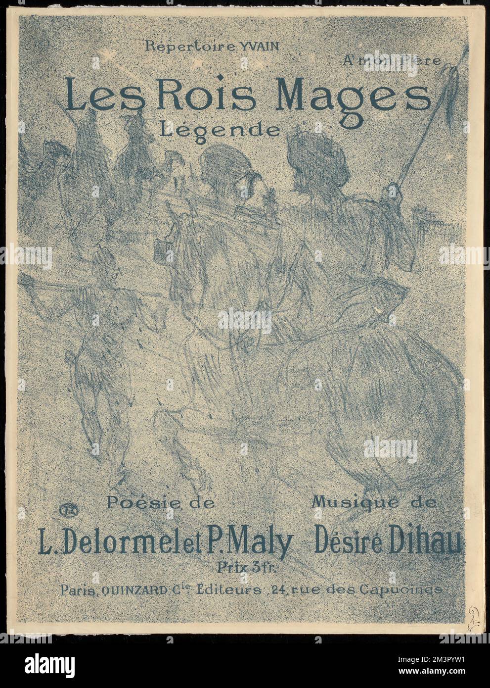 Les rois mages , soldats. Henri de Toulouse-Lautrec (1864-1901). Impressions et mises en plan Banque D'Images