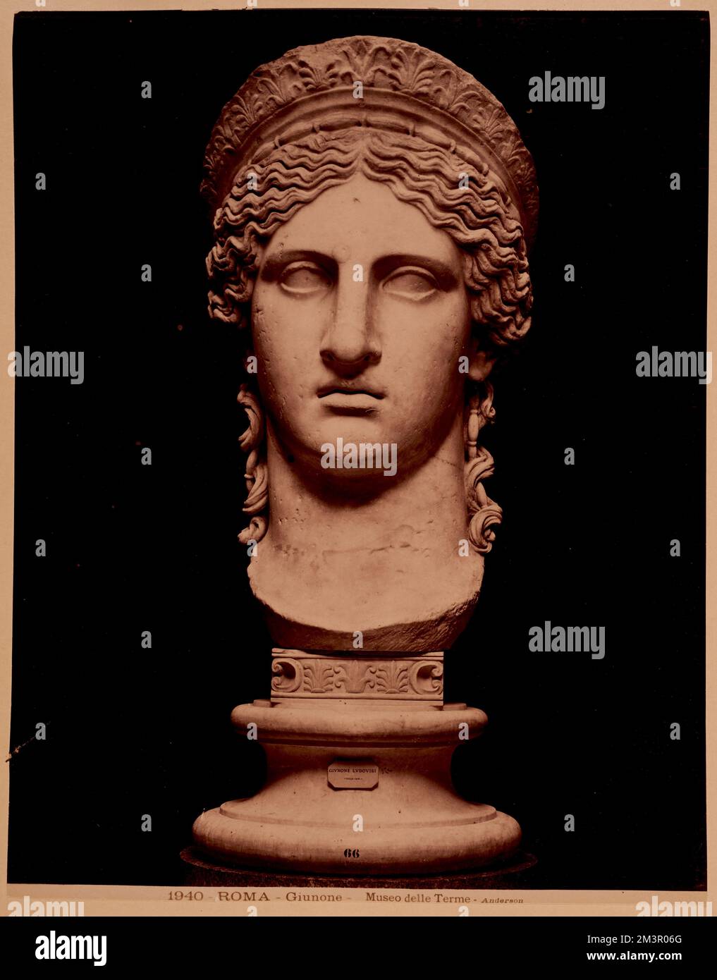 Roma - Giunone - Museo della terme , Antiquités, Sculpture, Déesses, Déité romaine Juno. Collection Nicholas Catsimpolas Banque D'Images
